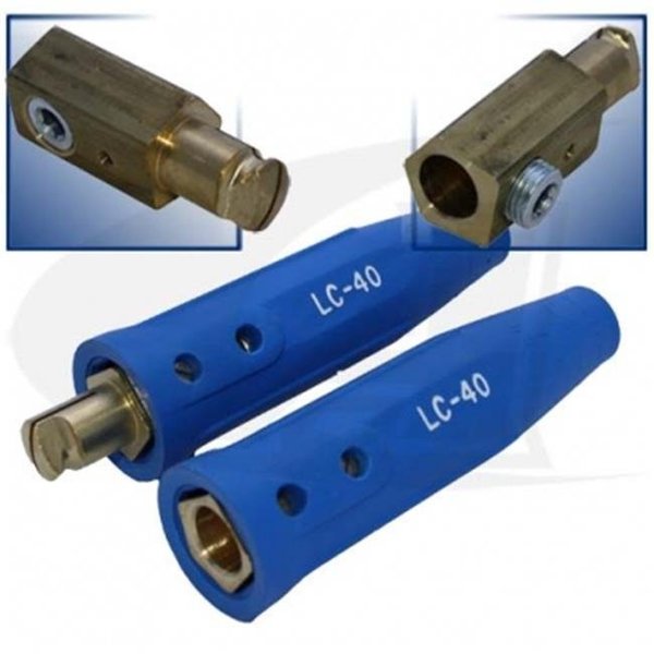 Elenco Electronics Lenco 380-05556 Le L-40 Cable Connector Male - Blue 380-05556
